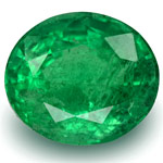 3.82-Carat Beautiful Intense Green Oval-Cut Zambian Emerald 3.82-Carat Beautiful Intense Green Oval-Cut Zambian Emerald
