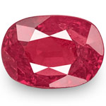 1.24-Carat IGI-Certified Unheated Oval-Cut Ruby from Burma