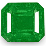 0.76-Carat Octagonal-Cut Natural Royal Green Colombian Emerald