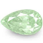 3.56-Carat Lustrous Bluish Green Pear-Shaped Colombian Emerald