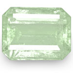 4.50-Carat Octagon-Cut Pale Green Emerald from Colombia