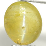 2.36-Carat Greenish Yellow AIGS-Certified Chrysoberyl Cat's Eye