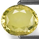 1.12-Carat Flawless Greenish Yellow Chrysoberyl from Sri Lanka