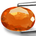 0.99-Carat Intense Orange Clinohumite from Tanzania