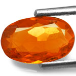 1.09-Carat Sparkling Fanta Orange Oval Cut Tanzanian Clinohumite