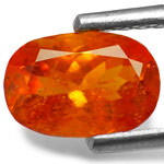 1.06-Carat Eye-Catching Dark Orange Clinohumite from Tanzania