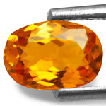 0.73-Carat Sparkling Vivid Orange Tanzanian Clinohumite