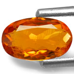 0.56-Carat Intense Orange Clinohumite from Tanzania