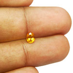 0.42-Carat Dazzling Deep Orange Clinohumite from Tanzania