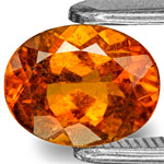 1.02-Carat Dark Orange Eye-Clean Clinohumite from Mahenge