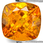 1.08-Carat Bright Orange Eye-Clean Cushion-Cut Clinohumite