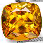0.97-Carat Exceptional VVS Neon Golden Orange Clinohumite