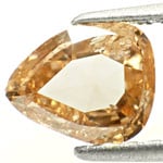 0.80-Carat Orangish Brown Rosecut-Pear Diamond