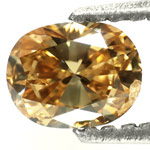 0.46-Carat Super Lustrous Oval-Cut Fancy Color Diamond