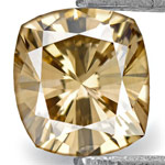 0.37-Carat Dazzling Fancy Intense Brown Cushion-Cut Diamond