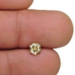 0.49-Carat Fancy Intense Golden Brown Heptagon-Cut Diamond
