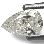 0.52-Carat Natural Pear-Shaped G-SI3 Diamond