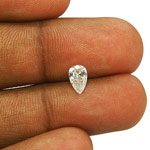 0.52-Carat Natural Pear-Shaped G-SI3 Diamond