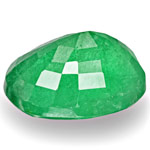 4.15-Carat Medium Green Oval-Cut Emerald from Zimbabwe