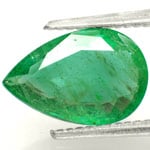 2.24-Carat Shallow-Cut Pear Shaped Zambian Emerald