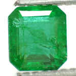 0.79-Carat Dark Neon Green Emerald from Zambia