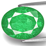 9.47-Carat Oval-Cut Lustrous Velvet Green Emerald from Zambia 9.47-Carat Oval-Cut Lustrous Velvet Green Emerald from Zambia