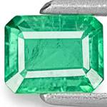 0.64-Carat Natural & Untreated Medium Green Zambian Emerald