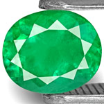 0.69-Carat Eye-Clean Bright Neon Green Emerald from Colombia