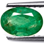 1.08-Carat Lustrous Zambian Emerald (Natural & Untreated)