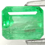 1.14-Carat Natural Grass Green Emerald from Colombia