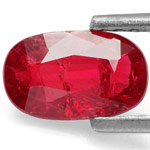 1.08-Carat Unheated Intense Red Ruby from Mozambique