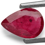 0.76-Carat IGI-Certified Unheated Pear-Shaped Niassa Ruby