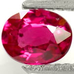 0.75-Carat Sparkling Unheated Pinkish Red Ruby from Burma