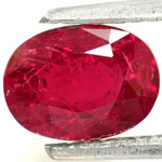 1.37-Carat Wonderful Unheated Intense Red Ruby from Mozambique