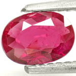 0.85-Carat Lustrous Pinkish Red Ruby from Mozambique (Unheated)