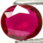 0.76-Carat Maroonish Non-Heated Red Ruby from Niassa, Mozambique