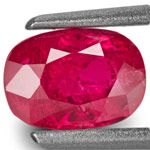 1.18-Carat Unheated Oval-Cut Mozambique Ruby