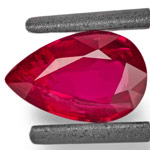 0.99-Carat Unheated Pear-Shaped Mozambique Ruby