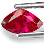 1.08-Carat Unique Trilliant-Cut Neon Red Unheated Burmese Ruby