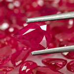 41.46-Carat Lot of Natural & Untreated Pear-Shaped Rubies