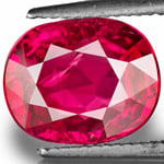 3.02-Carat Super Lustrous Unheated Ruby from Niassa, Mozambique