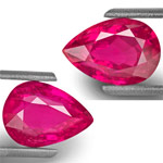 8.05-Carat Pair of Unheated Eye-Clean Rubies from Mozambique