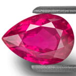 4.04-Carat Breathtaking Eye-Clean Pear-Shaped Unheated Ruby