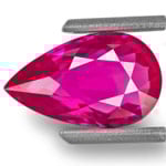 3.05-Carat Unheated VVS Pear-Shaped Ruby from Mozambique