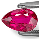 1.04-Carat Fiery Purplish Red Unheated Pear-Shaped Ruby