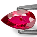 1.03-Carat Unheated Blood Red Pear-Shaped Niassa Ruby