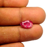 3.00-Carat Fiery Pinkish Red AIGS-Certified Unheated Ruby
