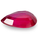 2.24-Carat Pear-Shaped Dark Pinkish Red Unheated Mozambique Ruby