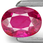 0.65-Carat Eye-Clean Oval-Cut Mozambique Ruby (Unheated)