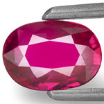0.71-Carat Eye-Clean Magenta Red Ruby from Mozambique